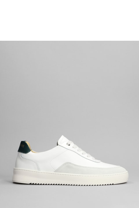 Mondo Squash Sneakers In White Leather