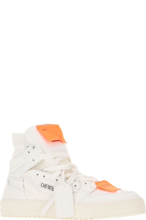 Homeware Off-White White Leather And Fabric 3.0 Off Court Sneakers