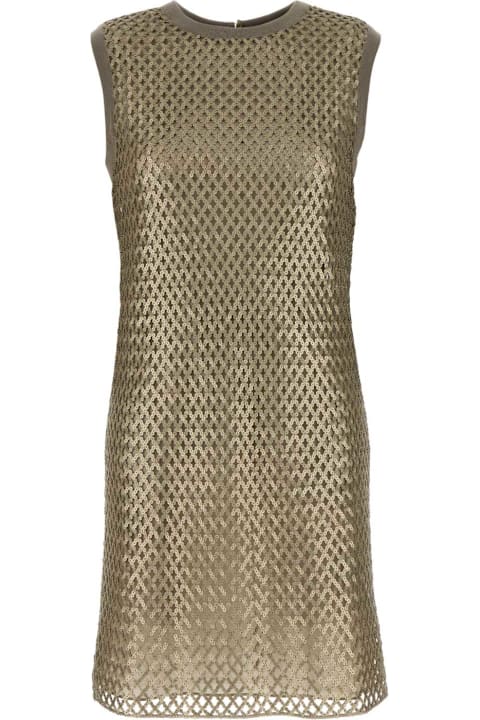 Dresses for Women Fendi Embellished Mesh Dress