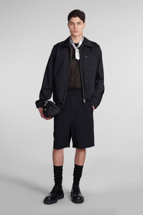 Ami Alexandre Mattiussi Coats & Jackets for Women Ami Alexandre Mattiussi Casual Jacket In Black Cotton