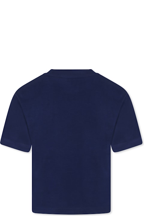 Timberland for Boys Timberland Blue T-shirt For Boy With Logo