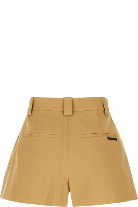 Alexander Wang for Women Alexander Wang Camel Cotton Shorts