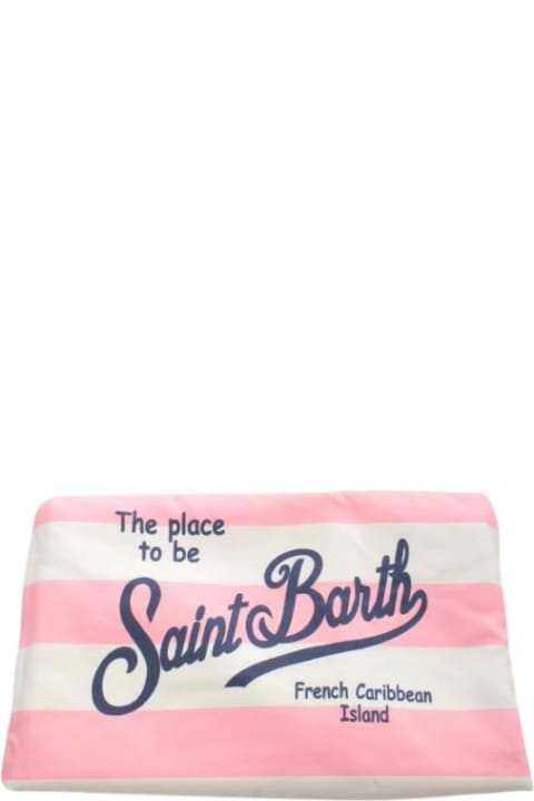 メンズ新着アイテム MC2 Saint Barth Aidan Beach Towel With Striped Print
