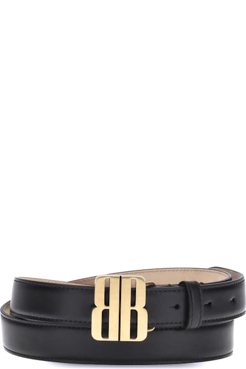 Balenciaga for Women Balenciaga Leather Belt With Logoed Buckle