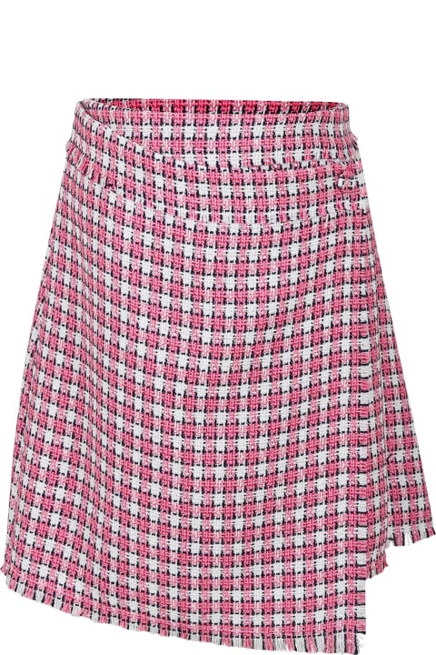Bottoms for Girls MSGM Pink Skirt For Girl With Logo