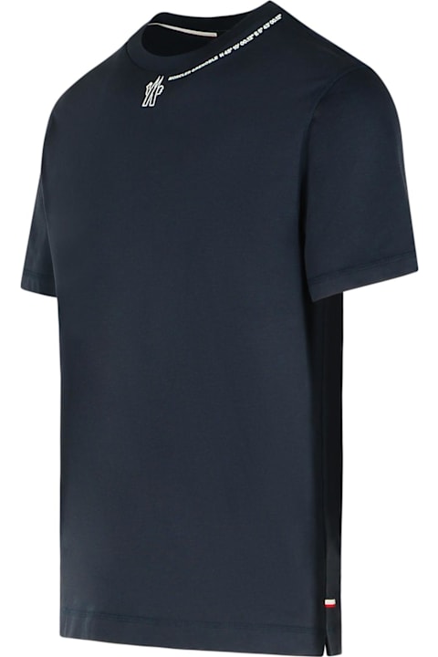 Moncler Grenoble for Men Moncler Grenoble Navy Cotton T-shirt