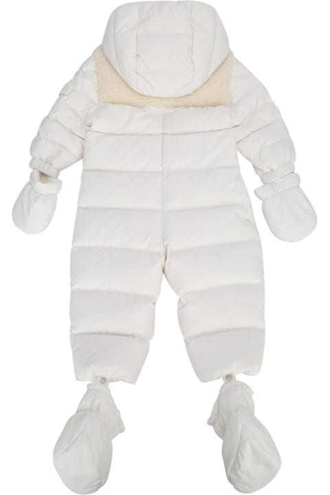 Moncler for Baby Boys Moncler Logo Patch Padded Snowsuit