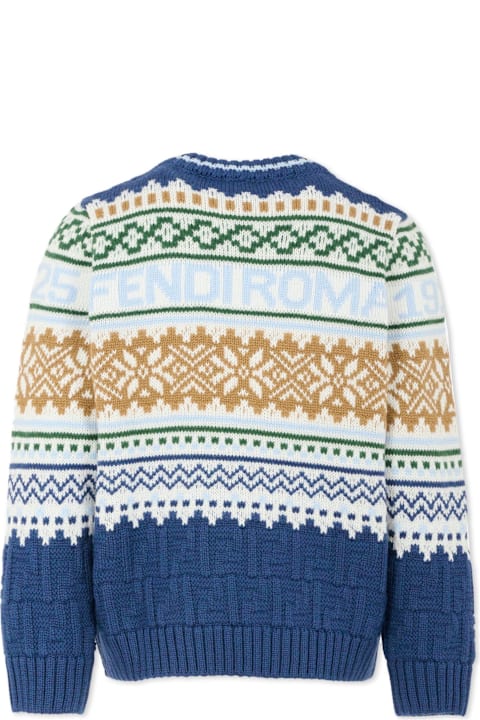Homeware Fendi Multicolor Sweater For Boy With Logo