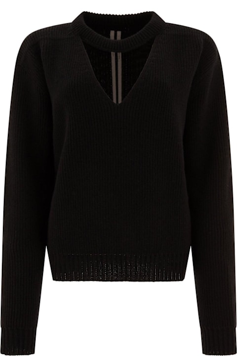 Sweaters for Women Rick Owens Eclipse V-neck Jumper