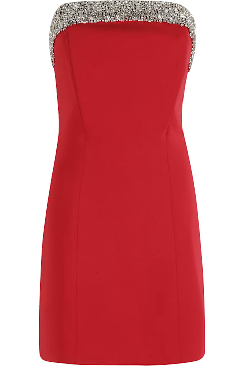 Homeware Amen Dress In Crepe W Jewel Embroidery