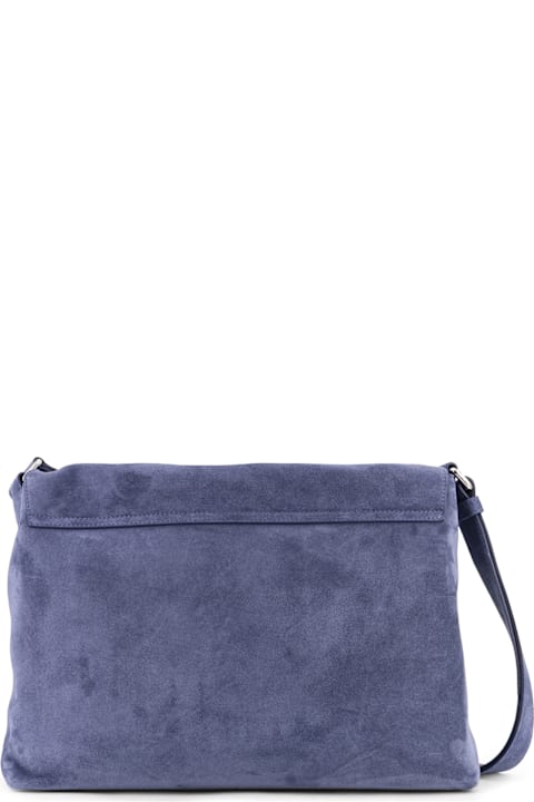 Orciani for Kids Orciani Peach Suede Messenger Bag