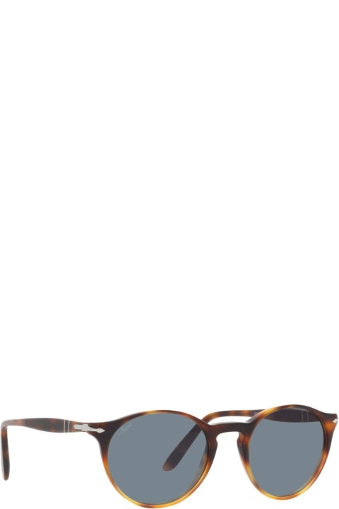 Persol Eyewear for Men Persol Tortoise Shell Round Frame Sunglasses