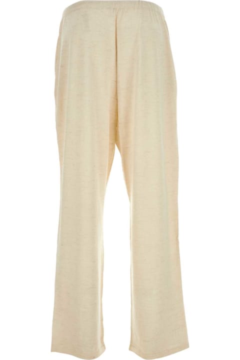 The Row Pants for Men The Row Ivory Llama Blend Darvi Wide-leg Pant