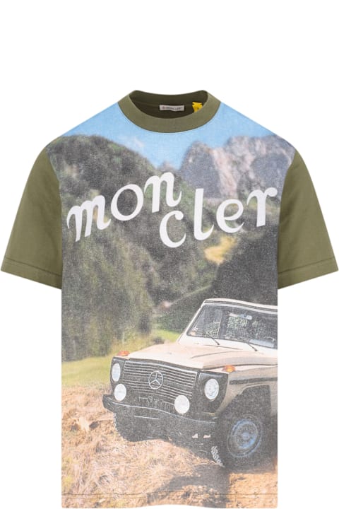 Clothing Sale for Men Moncler Genius X Mercedes-benz By Nigo Logo T-shirt