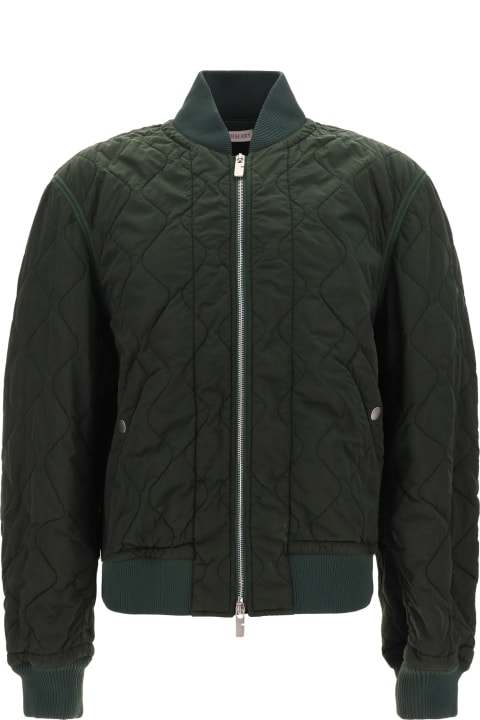 Burberry for Men Burberry Long Sleeved Quilted Zip-up Bomber Jacket