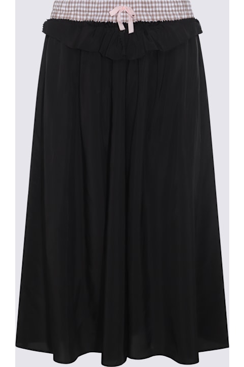 Maison Margiela for Women Maison Margiela Black Viscose Midi Skirt