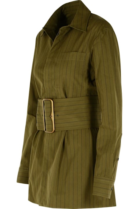 Burberry for Women Burberry Green Cotton Mini Dress