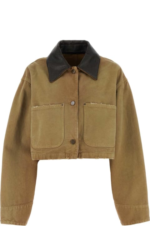 Coats & Jackets for Women Prada Camel Cotton Jacket