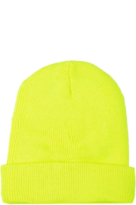 MC2 Saint Barth Hats for Men MC2 Saint Barth Knit Fluo Yellow Beanie