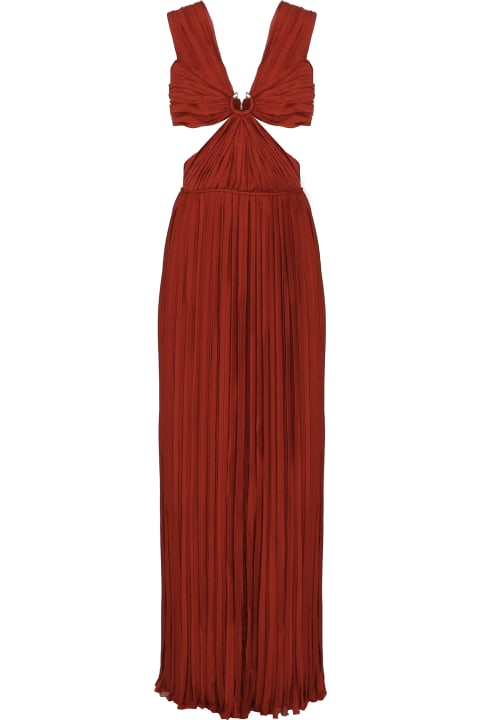 Chloé for Women Chloé Long Cut-out Dress In Silk