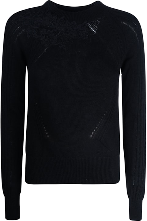 Ermanno Scervino Sweaters for Women Ermanno Scervino Floral Embroidered Sweater