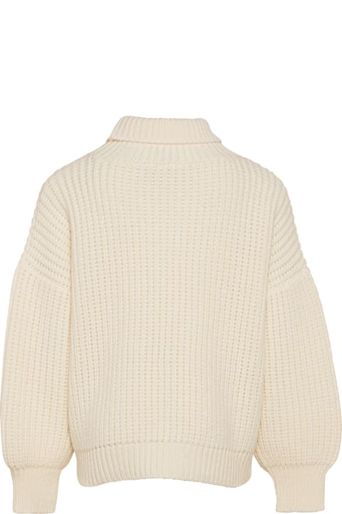 Sweaters & Sweatshirts for Girls Eleventy Sweater With Honeycomb Workmanship