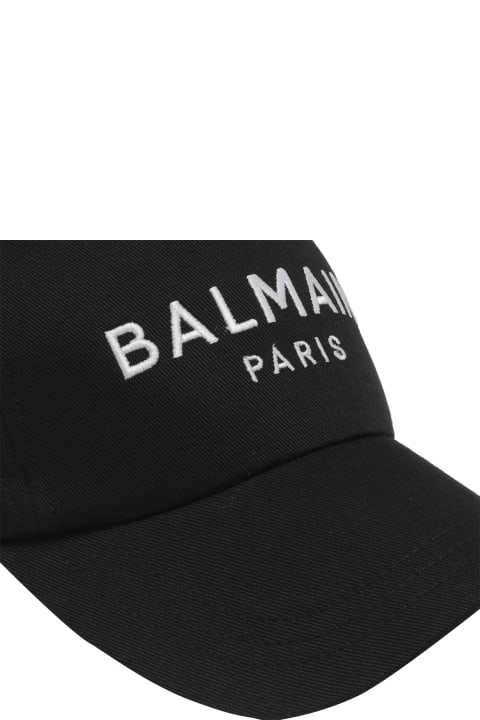 Hats for Women Balmain Baseball Hat With Logo