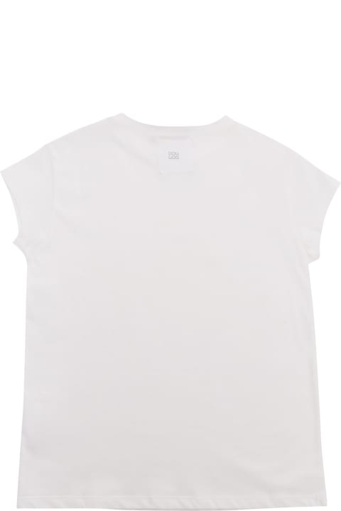 Douuod T-Shirts & Polo Shirts for Girls Douuod White T-shirt