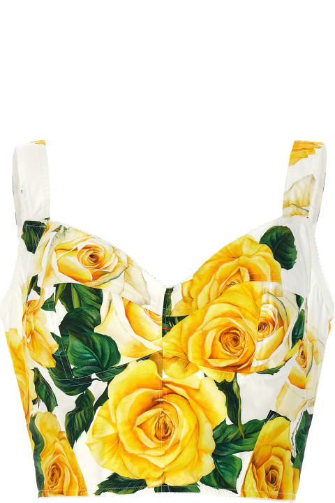 'rose Gialle' Bustier Top