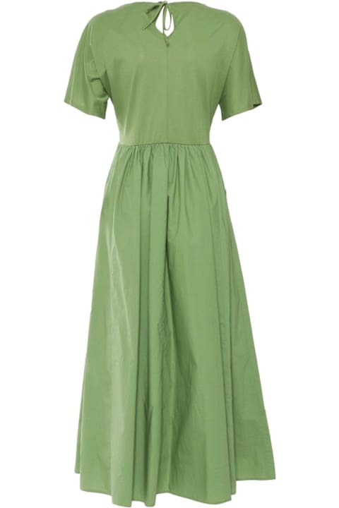 Weekend Max Mara Dresses for Women Weekend Max Mara Bronzo V-neck Short-sleeved Dress Weekend Max Mara