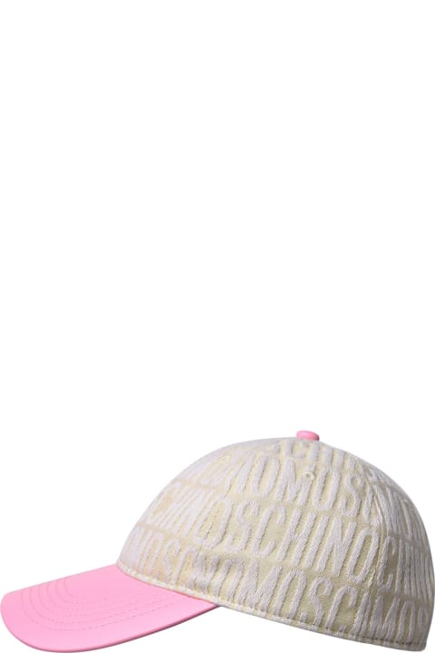Moschino for Women Moschino Hat In Ivory Cotton Blend