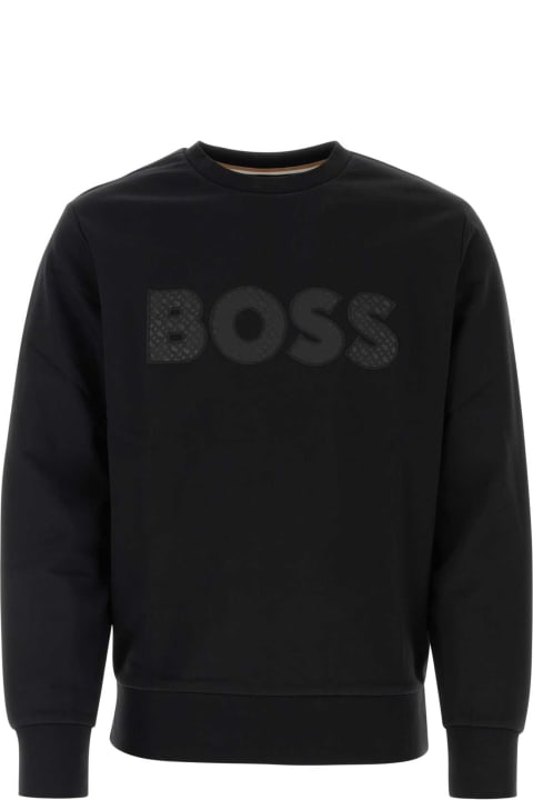 Hugo Boss for Men Hugo Boss Black Cotton Sweatshirt