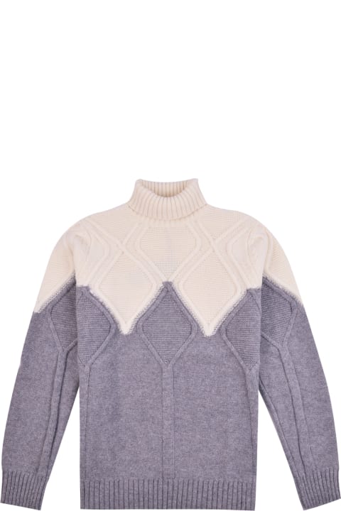 Two-tone Wool Sweater