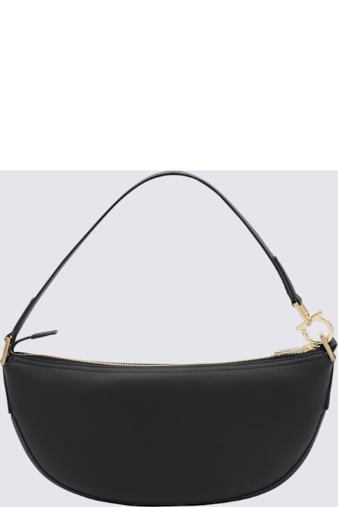 Homeware Ferragamo Black Leather Hobo Xs Crossbody Bag