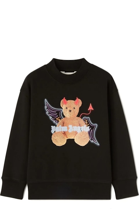 Palm Angels for Kids Palm Angels Palm Angels Sweaters Black