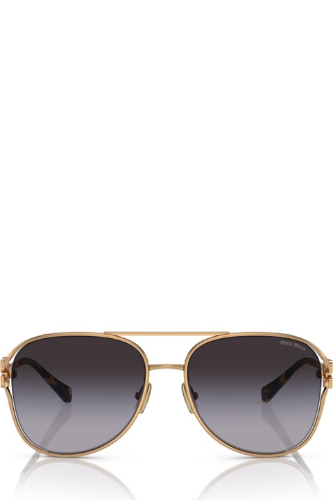 Miu Miu Eyewear Eyewear for Women Miu Miu Eyewear Mu 52zs Antique Gold Sunglasses