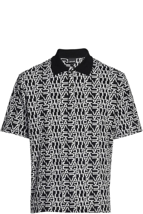 Logo-jacquard Short-sleeved Polo Shirt