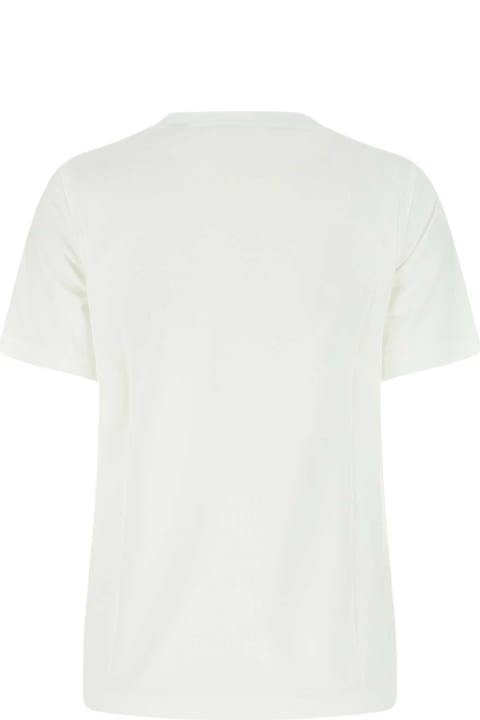 Burberry Topwear for Women Burberry White Cotton T-shirt