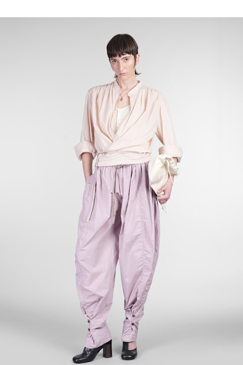 Lemaire Pants & Shorts for Women Lemaire Pants In Lilla Cotton
