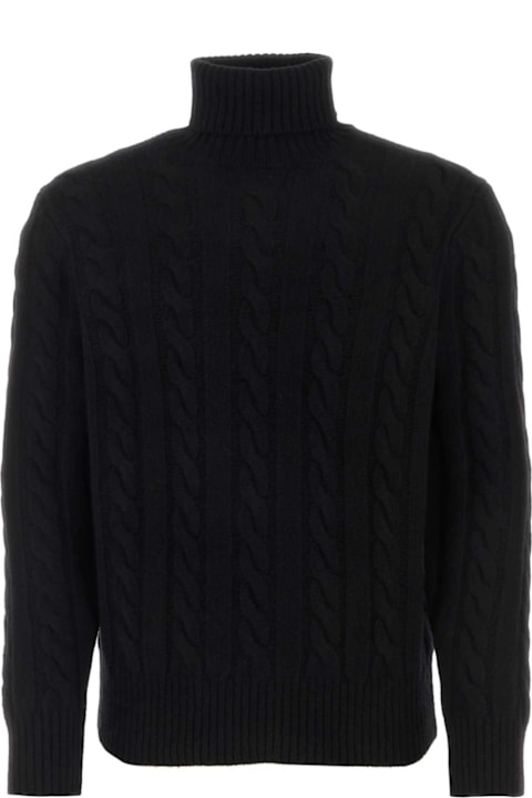 Polo Ralph Lauren for Kids Polo Ralph Lauren Black Wool Blend Sweater