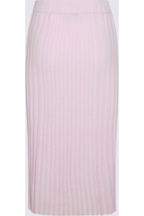 Fashion for Women Maison Kitsuné Lilac Cotton Skirt