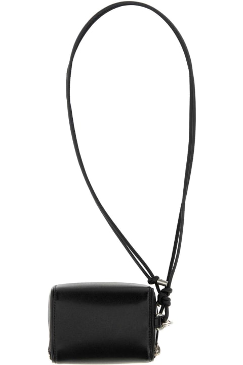 Bags for Men Saint Laurent Black Leather Mini Box Crossbody Bag