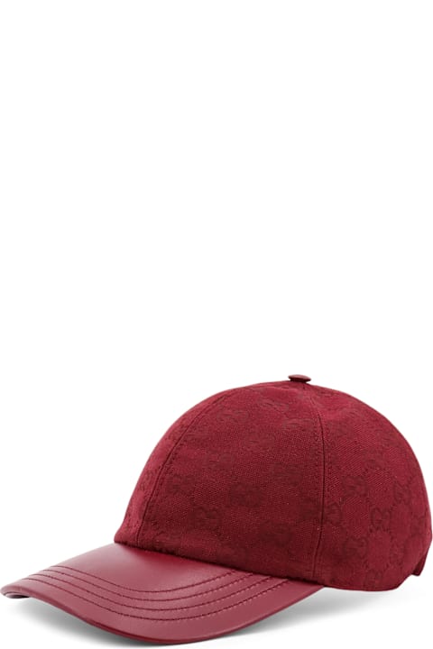 Gucci Hats for Women Gucci Baseball Cotton Blend Hat With Gg Motif