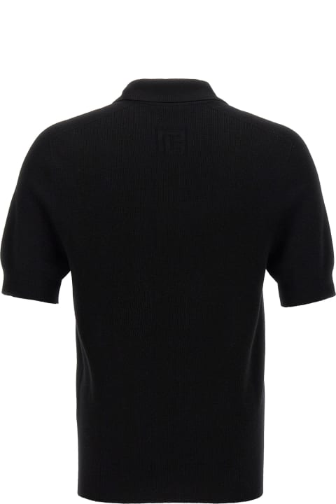 Balmain Topwear for Men Balmain 'label' Polo Shirt