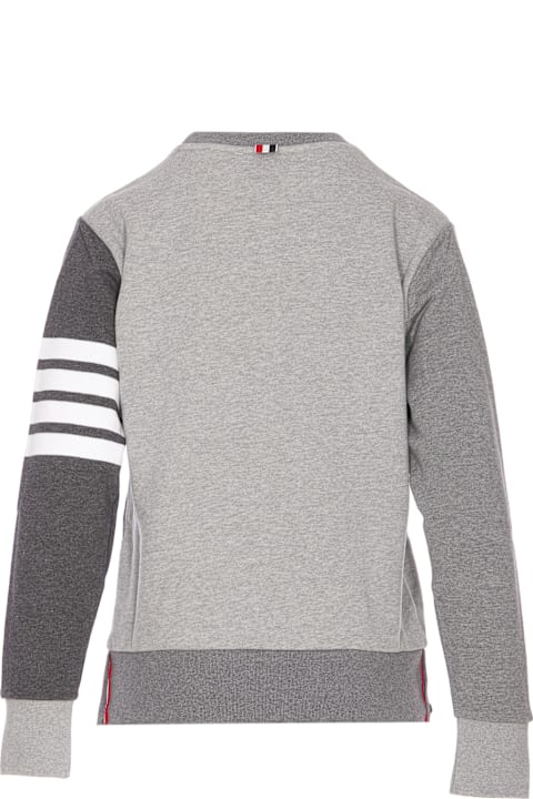 Thom Browne for Women Thom Browne Pullover W/engineered 4-bar In Funmix