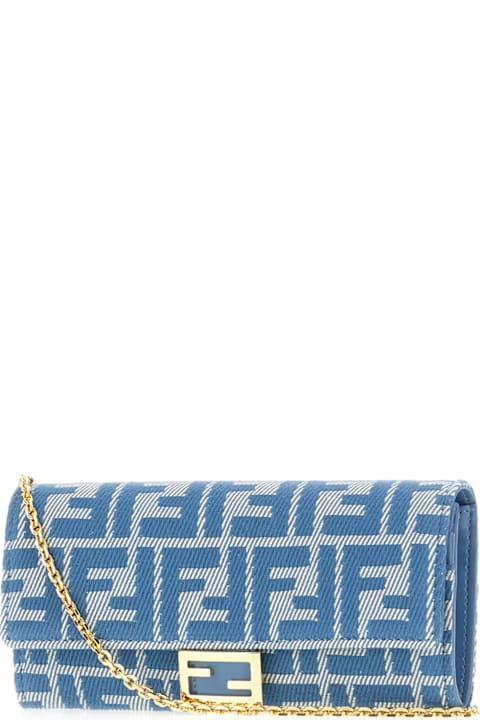 Fendi Wallets for Women Fendi Embroidered Fabric Wallet