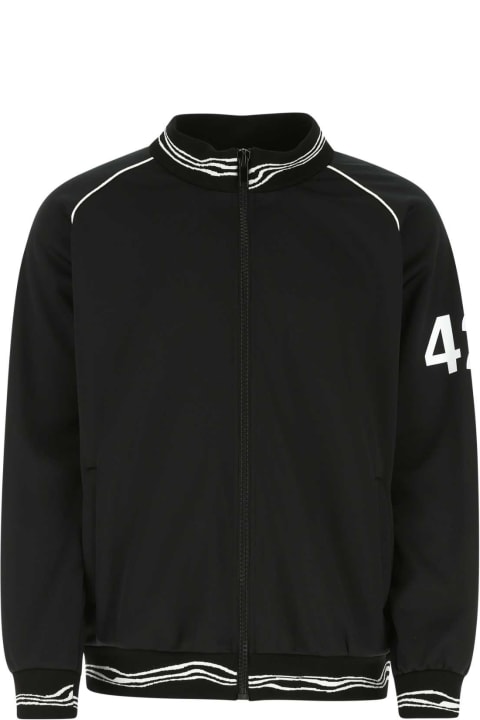 FourTwoFour on Fairfax Coats & Jackets for Men FourTwoFour on Fairfax Black Polyester Bomber Jacket