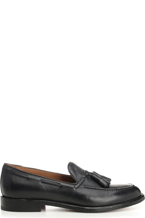 Corvari أحذية لـ القسم الرجالي Corvari Blue Leather Mocassin