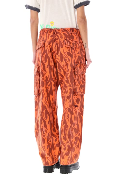 ERL for Men ERL Printed Flame Cargo Pants