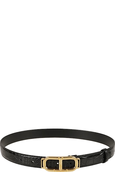 Tom Ford Belts for Women Tom Ford Shinny Stamped Croc Belt